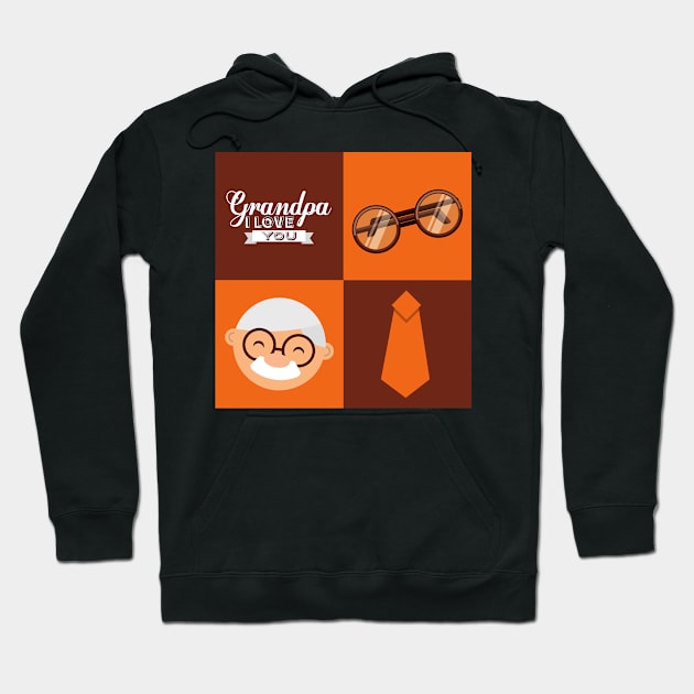 grandparents day Hoodie by Mdath